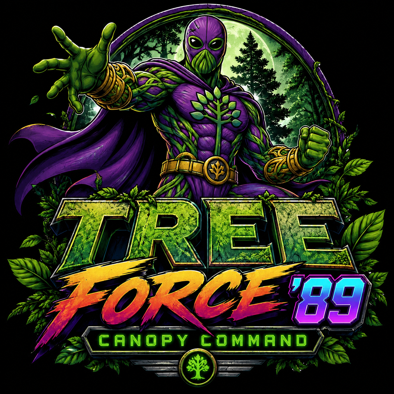 TREE FORCE '89: Canopy Command logo